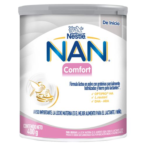 Fórmula Láctea Nan® Comfort Lata, Con Optipro® Ha, L.reuteri Y Dha- Ara- 400 g