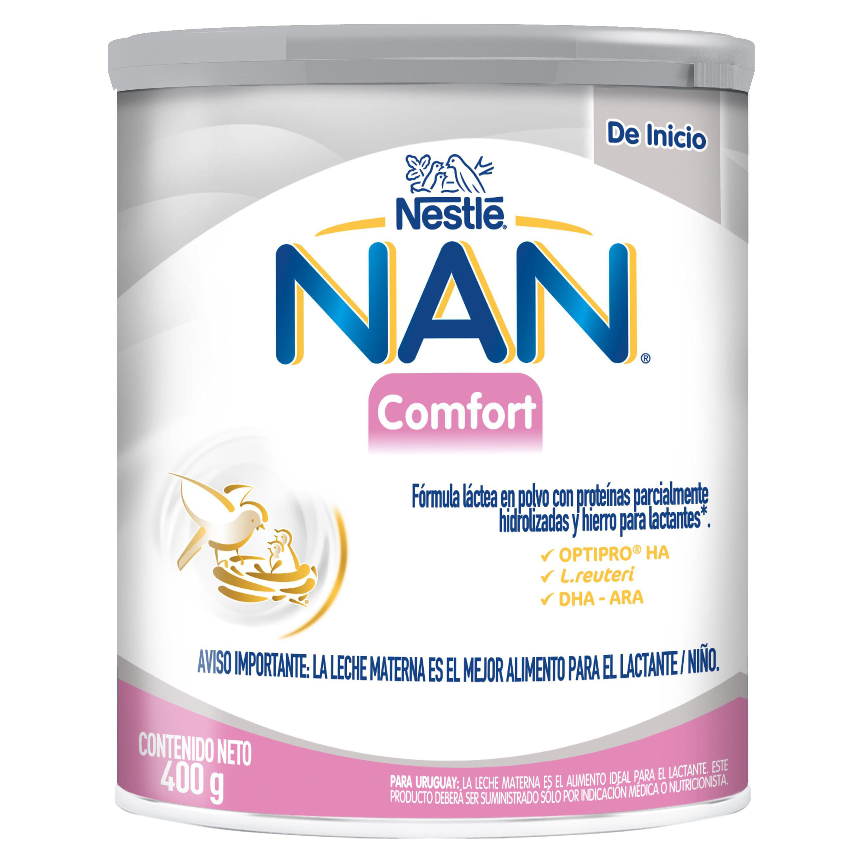 Fórmula Láctea Nan® Comfort Lata, Con Optipro® Ha, L.reuteri Y Dha- Ara-  400gr