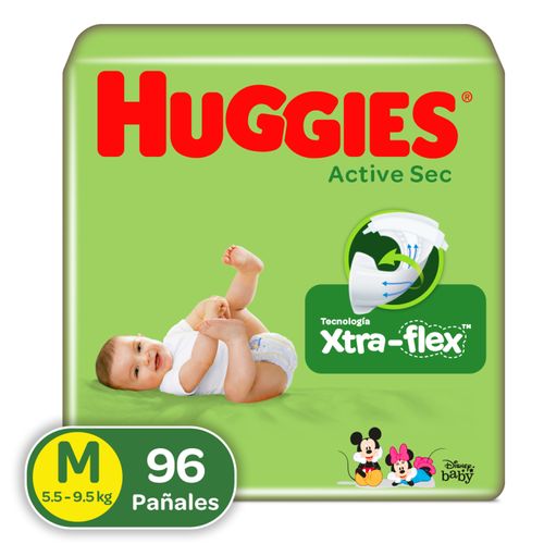 Panal Huggies Active Big Pack M 100Ea