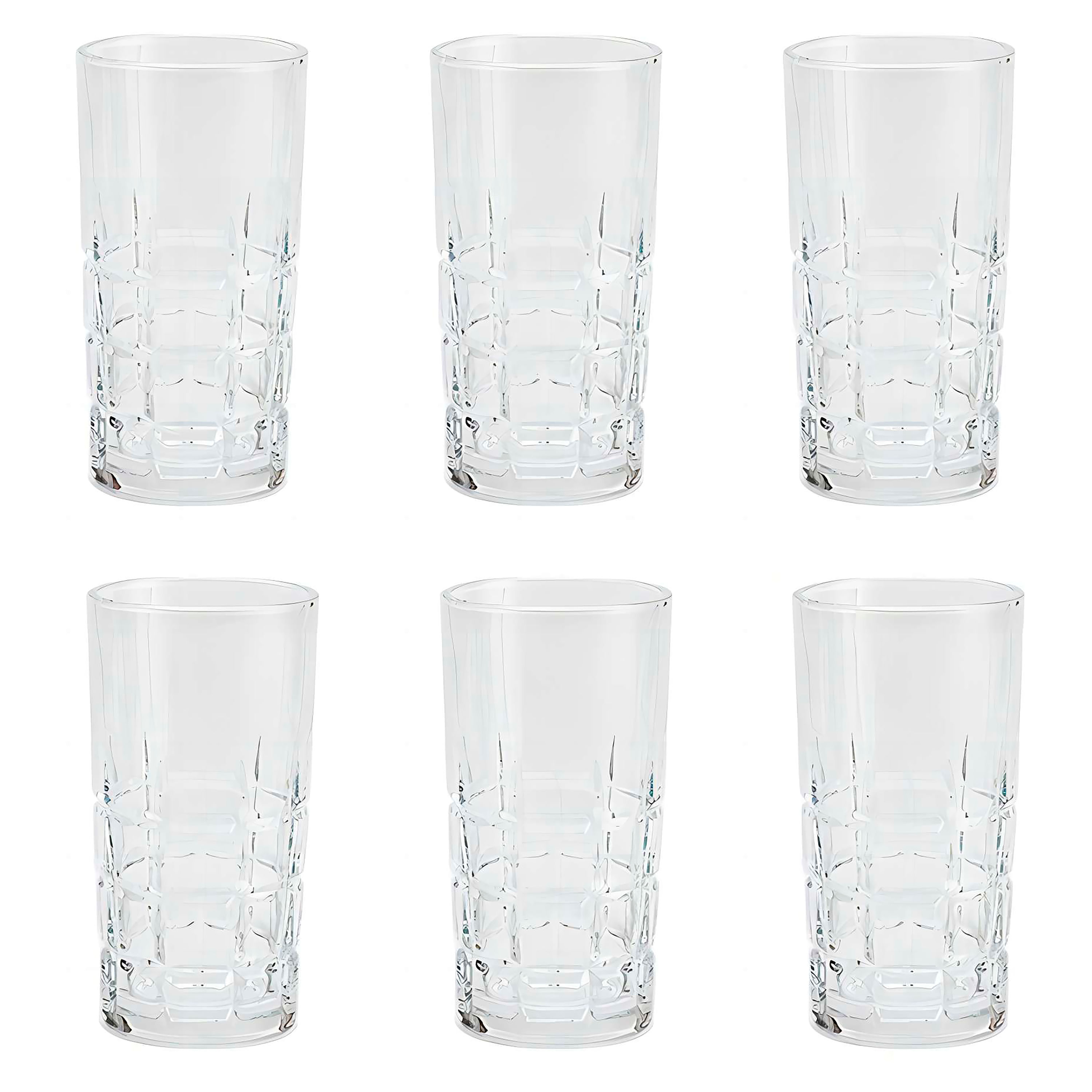 Set x 6 Vasos de Vidrio Diseño Clásico Naútico INSPIRA