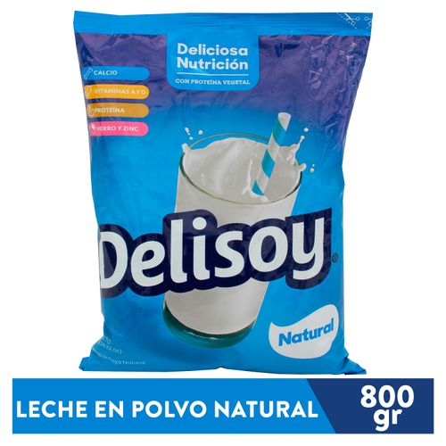 Delisoy Bebida De Soya Natural 800Gr