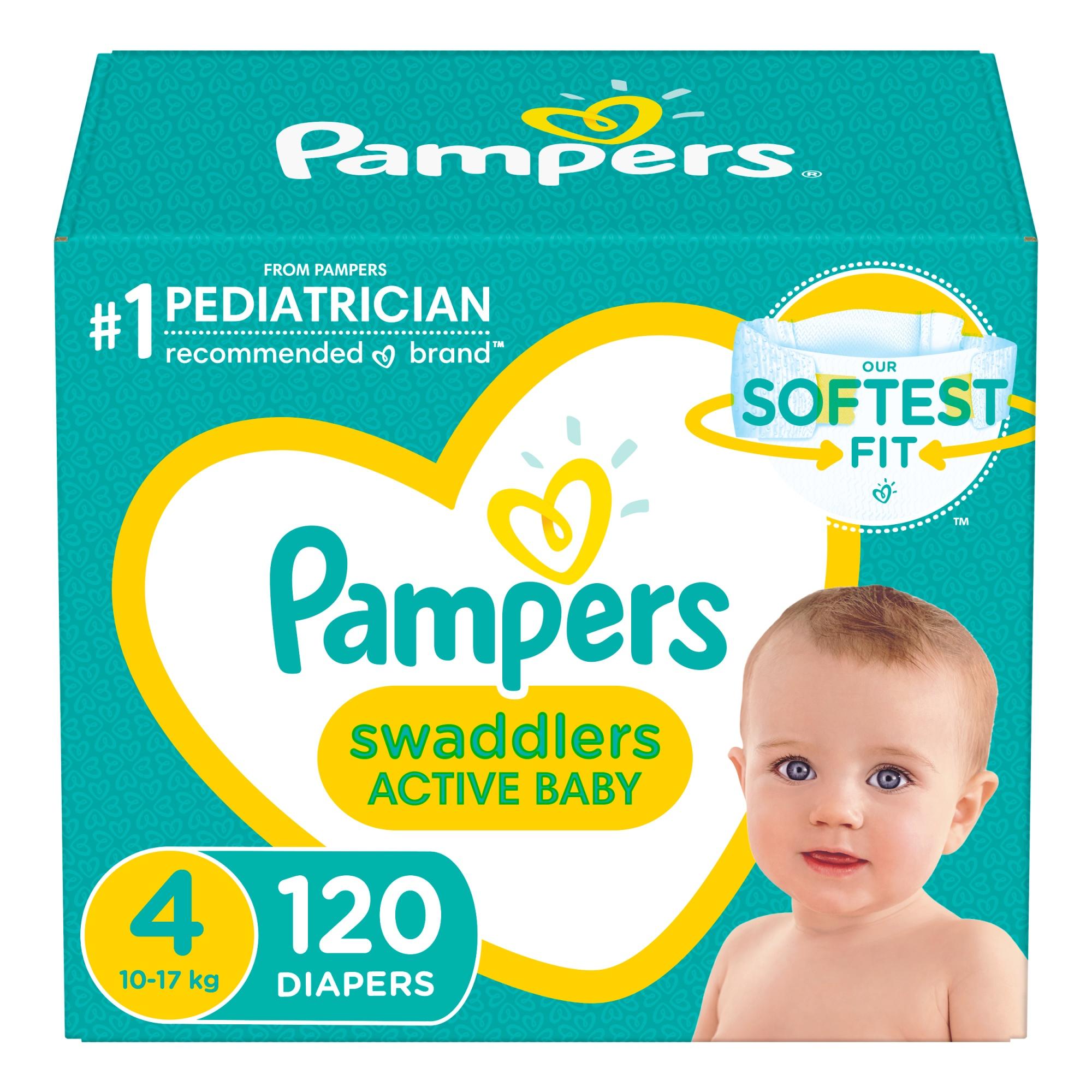 Pampers Swaddlers - Pañales desechables muy suaves para bebé talla 7, 88  unidades