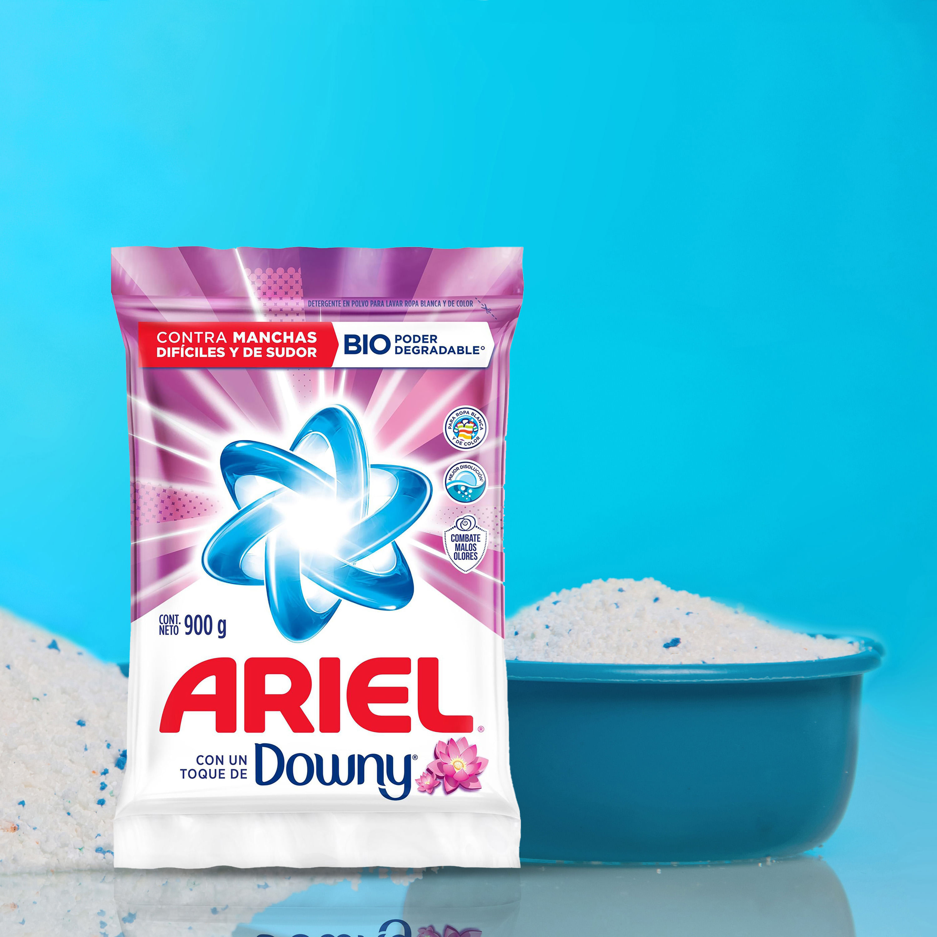 Ariel Detergente en Polvo con un Toque de Downy 8.8 kg / 110