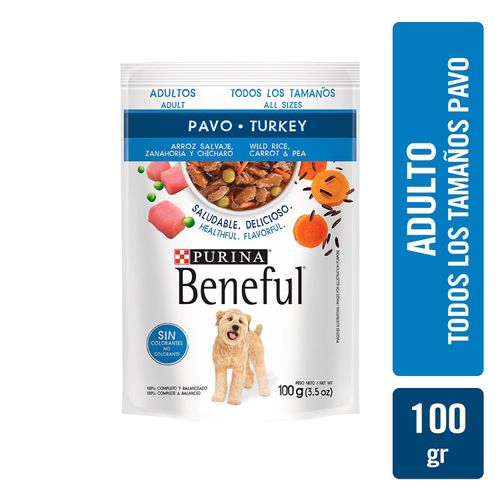 Alimento Húmedo Perro Adulto Purina Beneful Pavo - 100 g