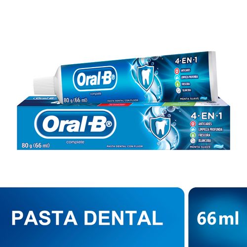 Pasta Dental Oral-B Complete 4En1 Con Flúor - 80 g