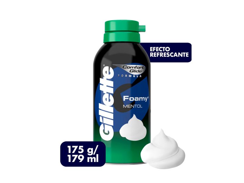 Espuma-Para-Rasurar-marca-Gillette-Foamy-Mentol-Refrescante-179-ml-1-15663