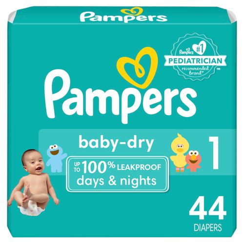 Pampers Babydry S1 Jumb Pack 44 Unid