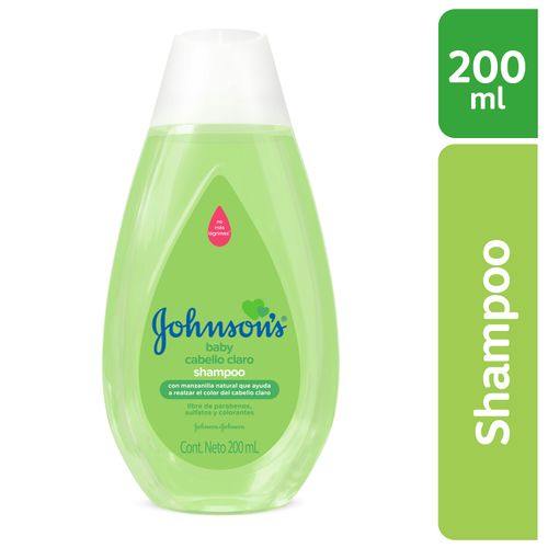 Shampoo Bebé marca Johnson's Manzanilla -200ml