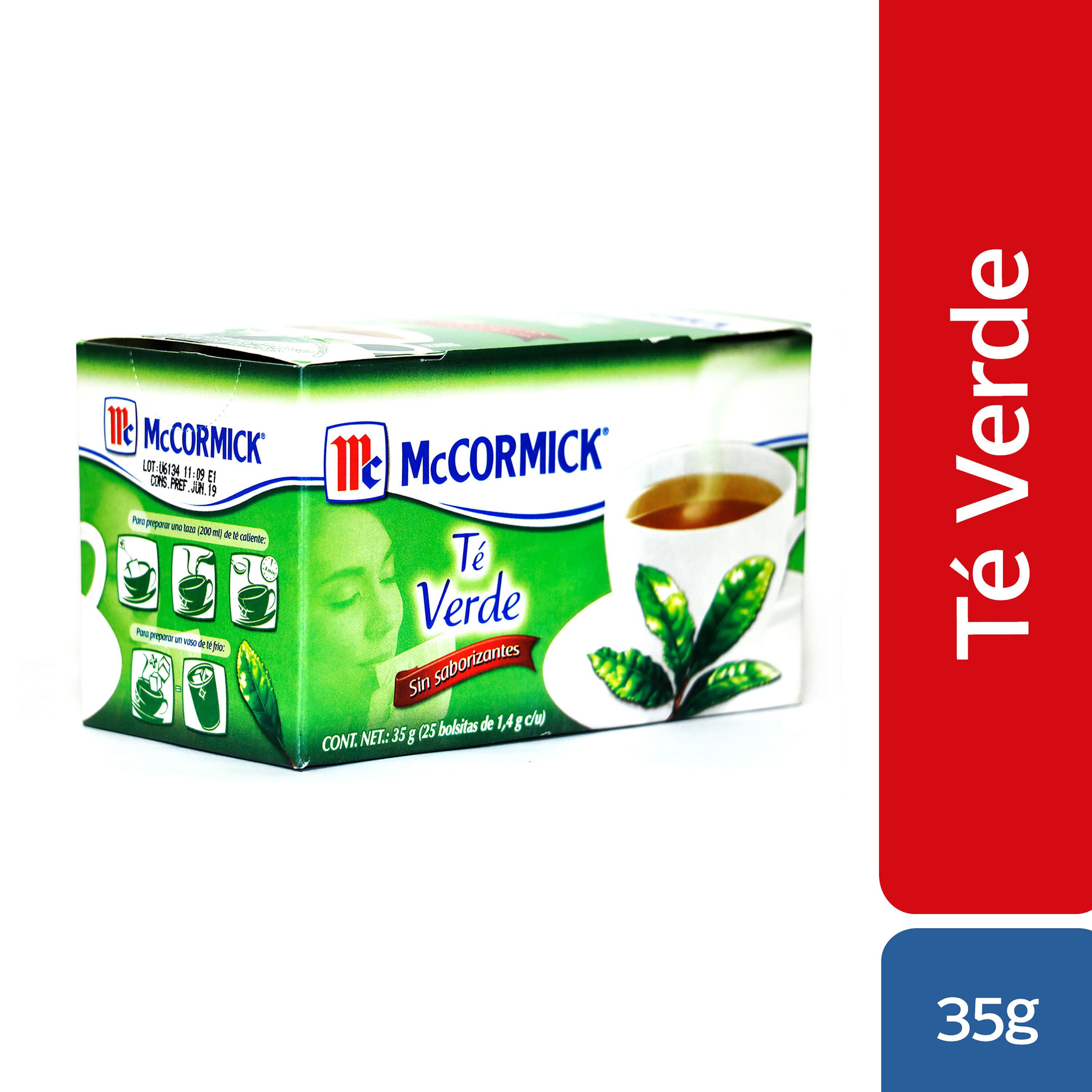 Comprar Té Verde Mccormick 25 Sobres - 35Gr
