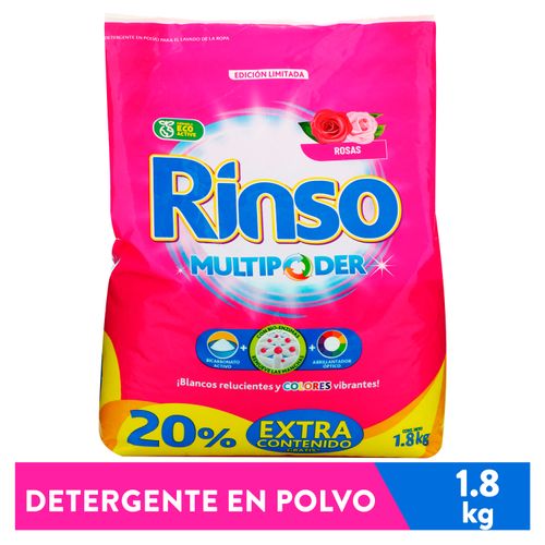 Detergente En Polvo Rinso Rosas Y Lilas - 1800 g