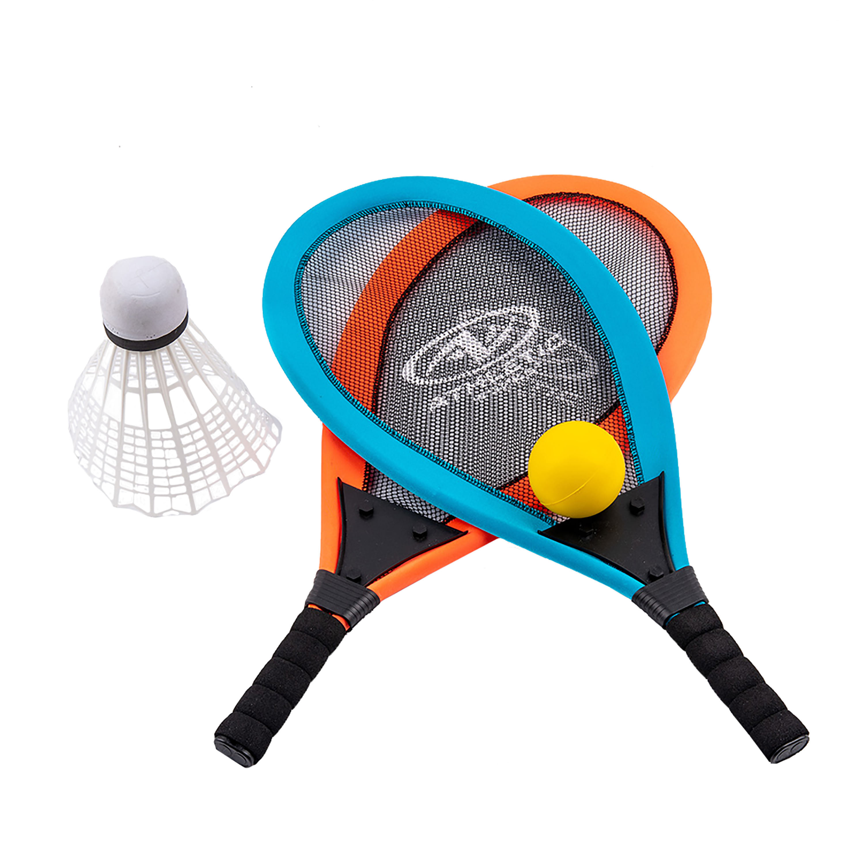 Nassau - Juego de raquetas de bádminton para 2 jugadores, raquetas dobles  de carbono con eje de carbono, juego de raqueta de bádminton 6ea + 1 bolsa