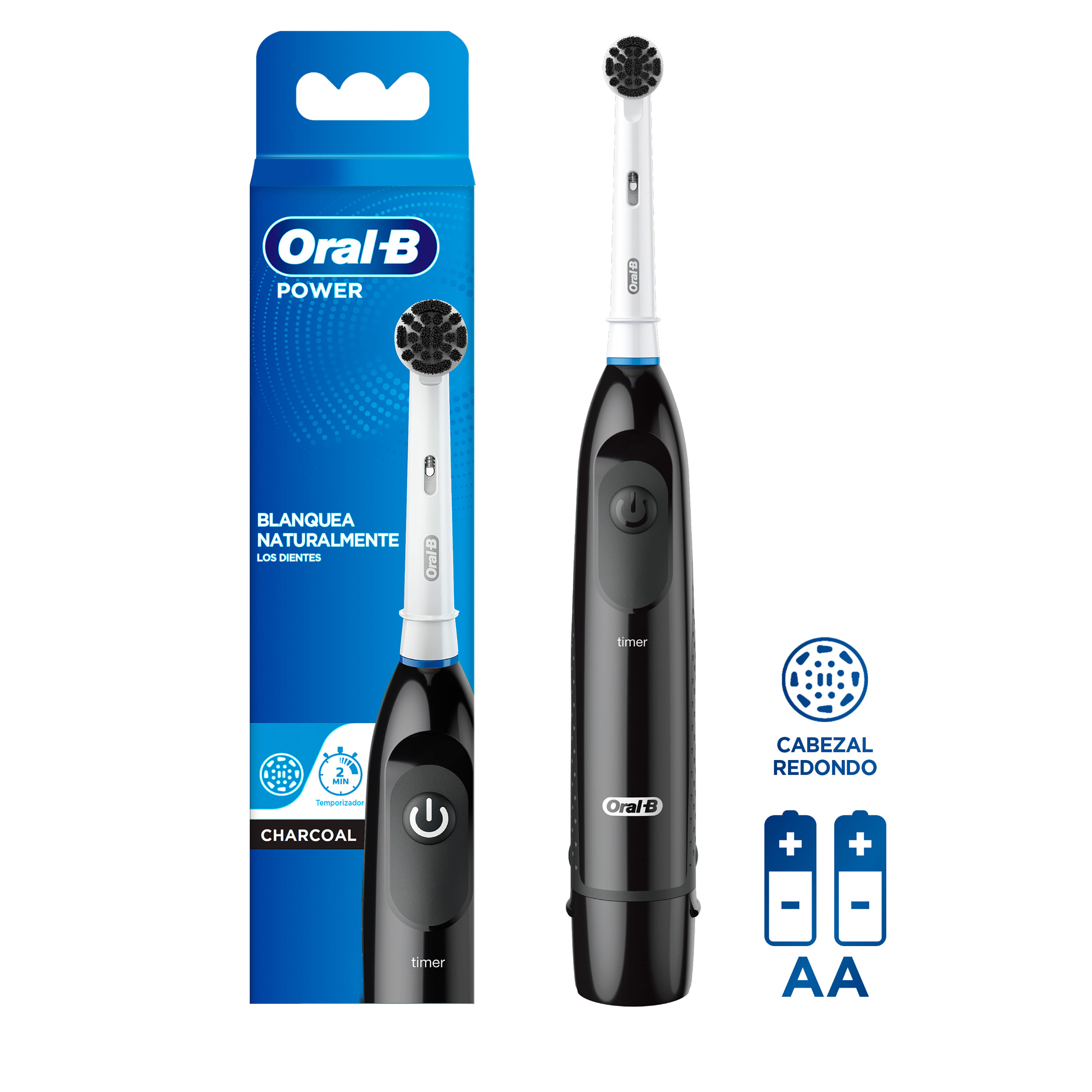 Cepillo Dental Oral-B Indicator Black Charcoal Suave 3 piezas