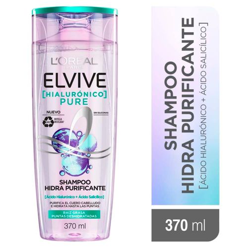 Shampoo L'Oréal Paris Elvive Hialurónico Pure - 370 ml