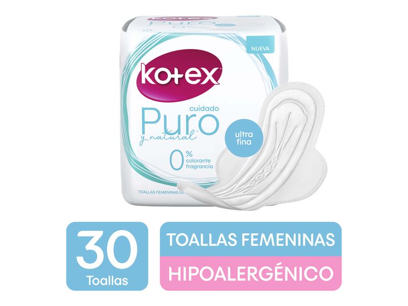 Toallas-Femeninas-Marca-Kotex-Puro-Y-Natural-30Uds-1-2090