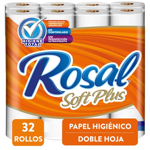 Papel Higiénico Rosal Naranja, Doble Hoja - 32 Rollos