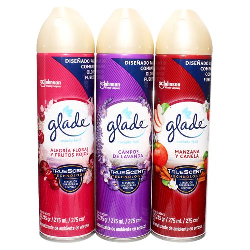 3Pack Glade Aerosol Variedad