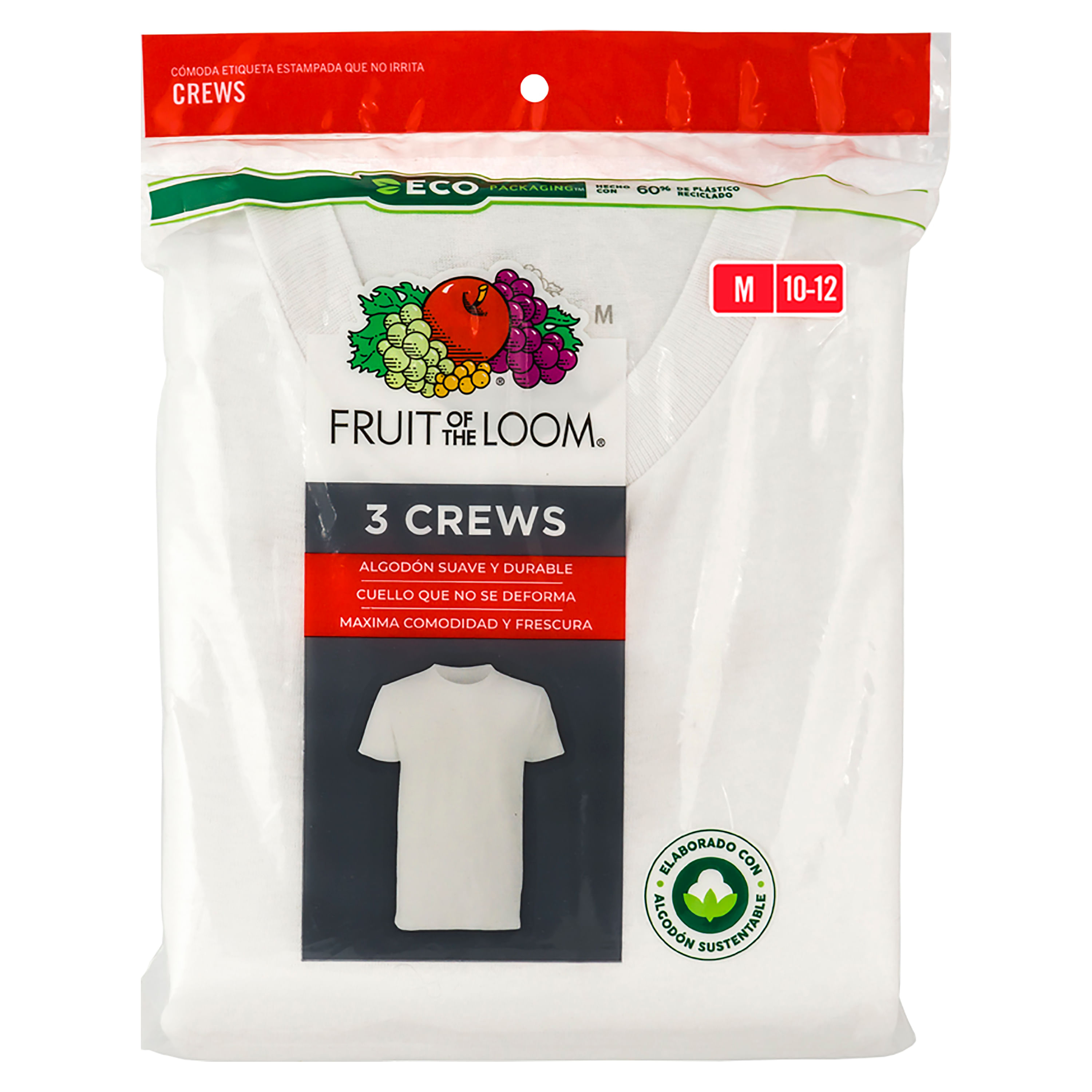 Camiseta-Marca-Fruit-Of-The-Loom-para-Ni-os-Color-Blanco-3-Pack-Talla-M-1-32330