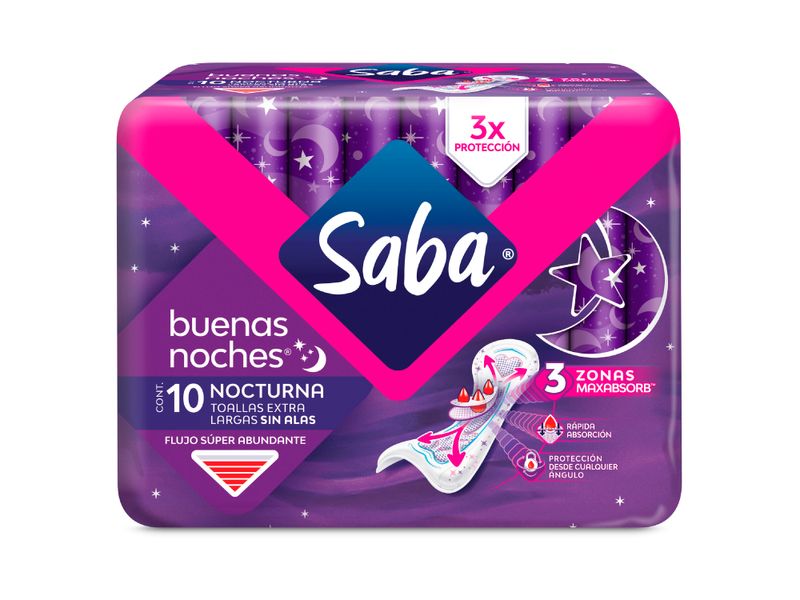 Toallas-Femeninas-Marca-Saba-Nocturna-Flujo-S-per-Abundante-Sin-Alas-10Uds-1-6396