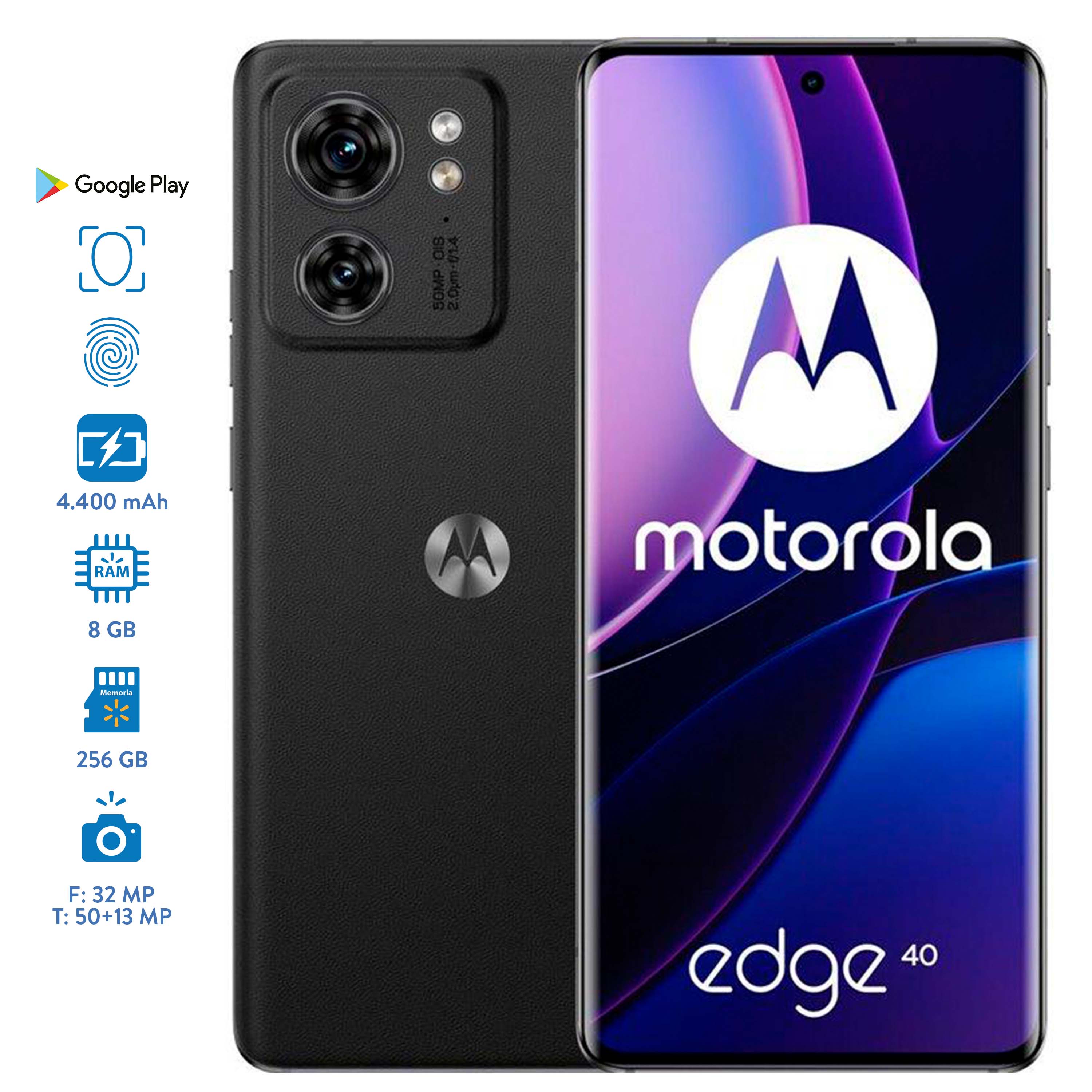 Celular Motorola Edge 40 256GB Negro Eclipse