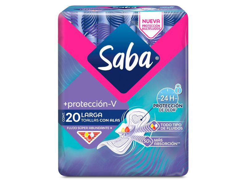 Toallas-Sanitarias-Marca-Saba-M-s-protecci-n-V-Largas-Flujo-S-per-Abundante-Con-Alas-20Uds-1-26724