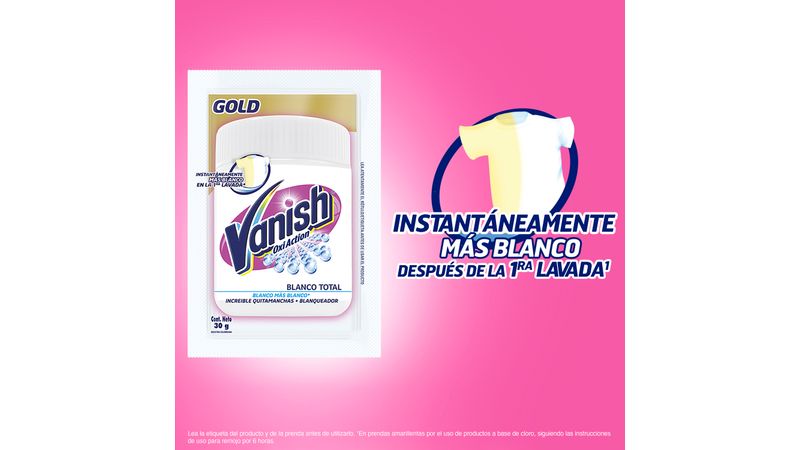 Quita Manchas Vanish Sachet Blanco 30 Gr 