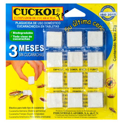 Cebos Cuckol Mata Cucarachas - 22 g