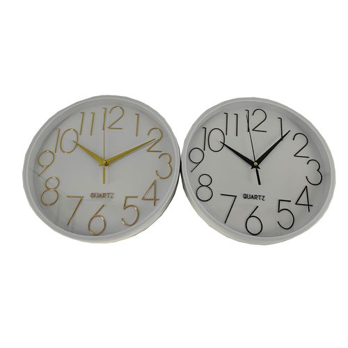 Reloj De Pared Marca Haus Color Blanco