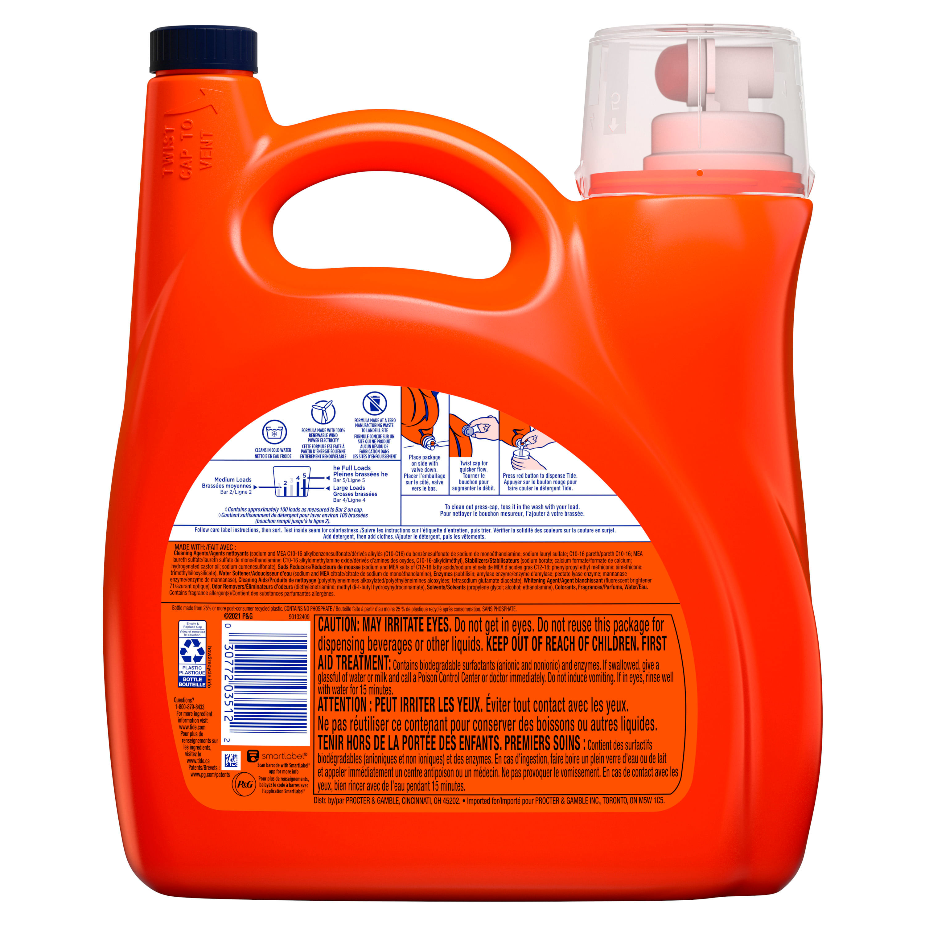 Comprar Detergente Líquido Tide HE Simply Clean & Fresh - 3.78Lt