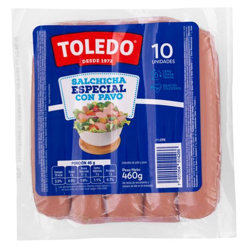 Salchicha Especial Toledo con Pavo - 460 g