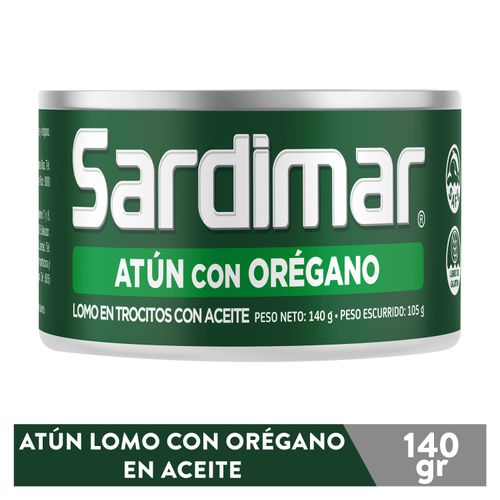 Atún Lomo En Trozos Sardimar Con Orégano En Aceite - 140 g