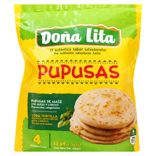 Pupusas Doña Lita de Queso Y Loroco - 360 g