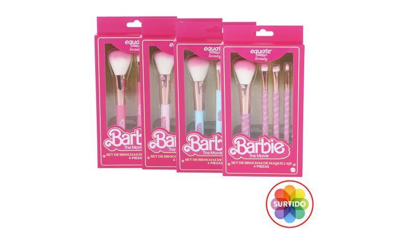 Set De Brochas Equate De Maquillaje Diseño De Barbie - 1 unidad