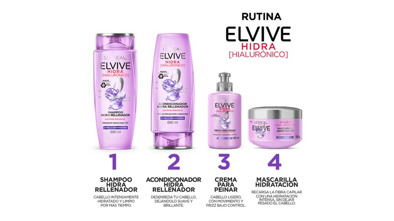 shampoo loreal elvive hidra hialuronico 680 ml