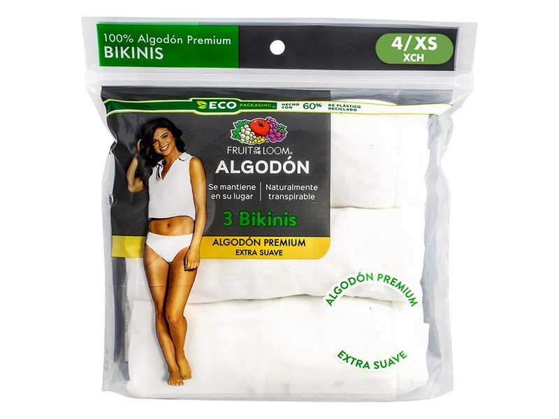 Bikini-Marca-Fruit-Of-The-Loom-para-Dama-Color-Blanco-3-Pack-Talla-4-1-36392