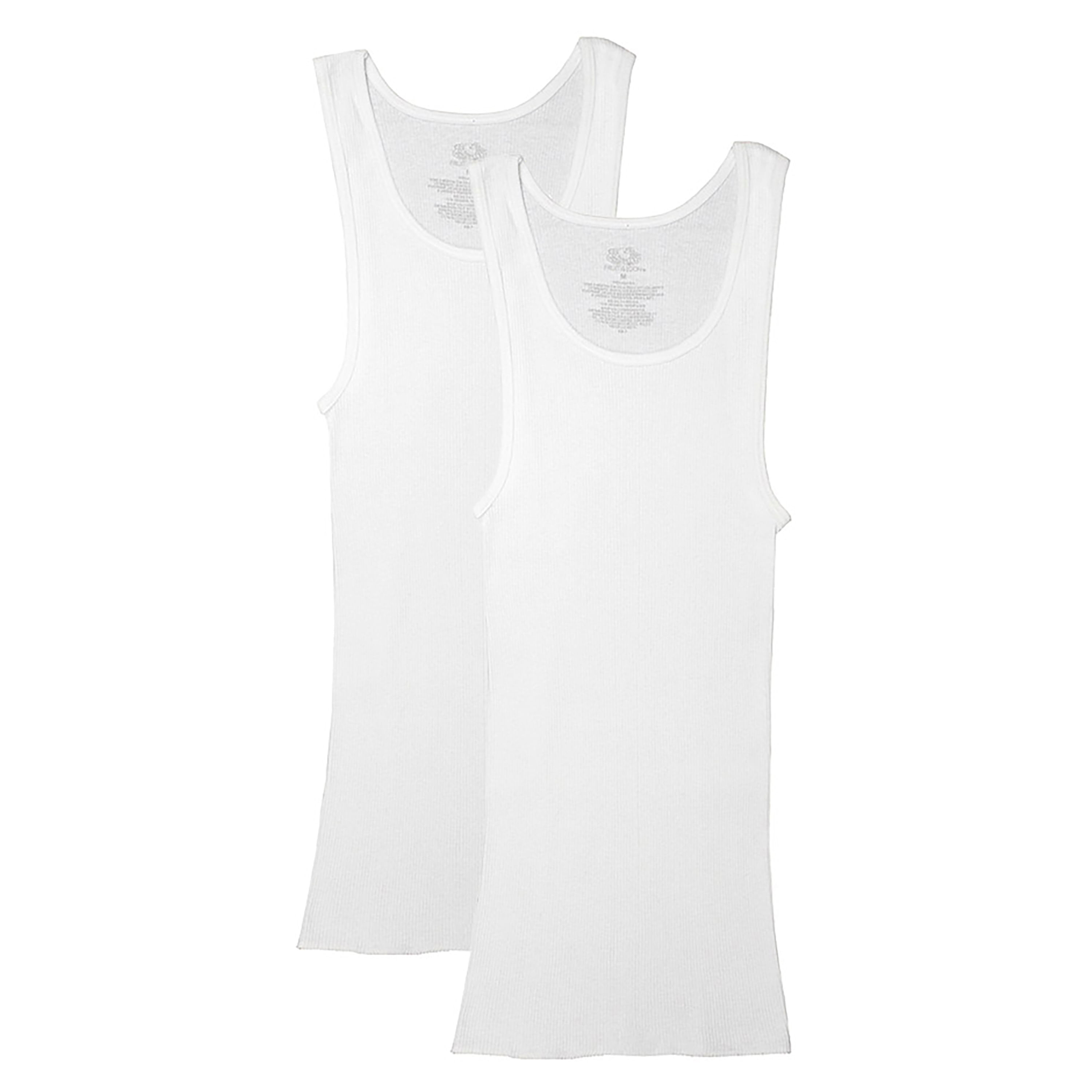 Comprar Playera Marca Fruit Of The Loom Color Blanca De Tirantes Talla M 2 Pack Walmart Salvador