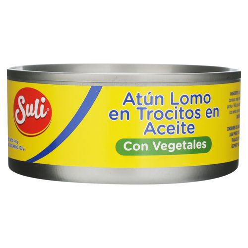 Atún Suli Trocitos En Aceite Con Vegetales - 140 g