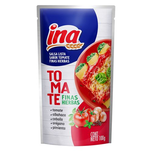 Salsa Ina Sabor Tomate Y Finas Hierbas - 100 g