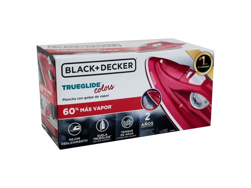 Plancha-De-Vapor-Marca-Black-Decker-TrueGlide-Colors-Con-Golpe-De-Vapor-Roja-IRBD302-6-28879