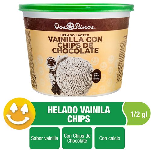 Helado Dos Pinos Vainilla Con Chips De Chocolate - 1028g