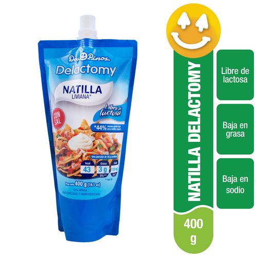 Natilla Dos Pinos Delactomy Liviana Libre De Lactosa, Con Sal Doypack - 400 g