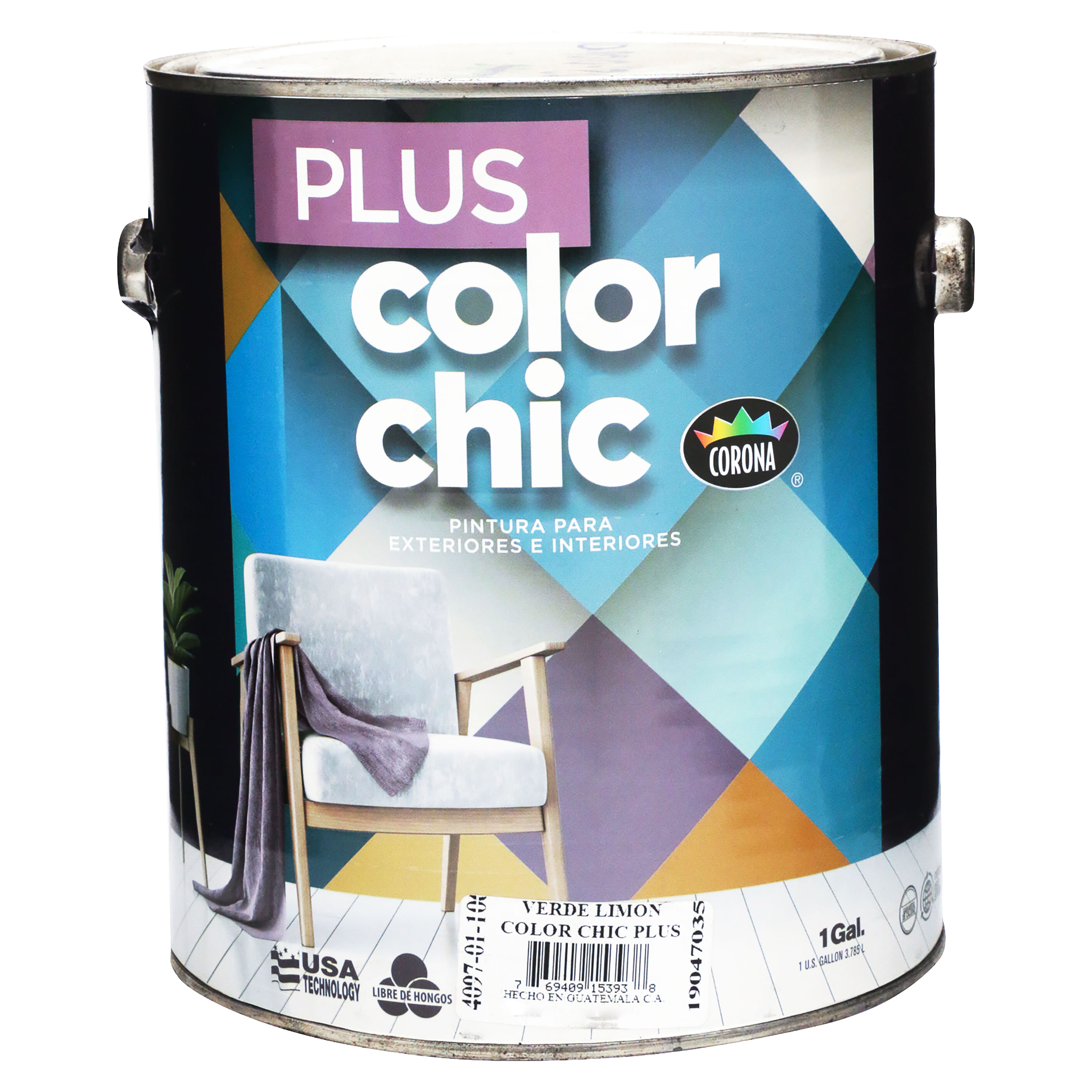 Pintura-L-tex-Marca-Color-Chic-Plus-Formula-Mejorada-Para-Interiores-Color-Verde-Lim-n-1-Galon-1-30254