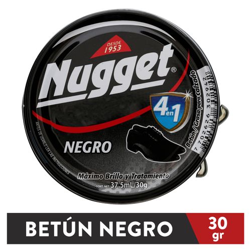 Betún Nugget Pasta Negro - 30 g