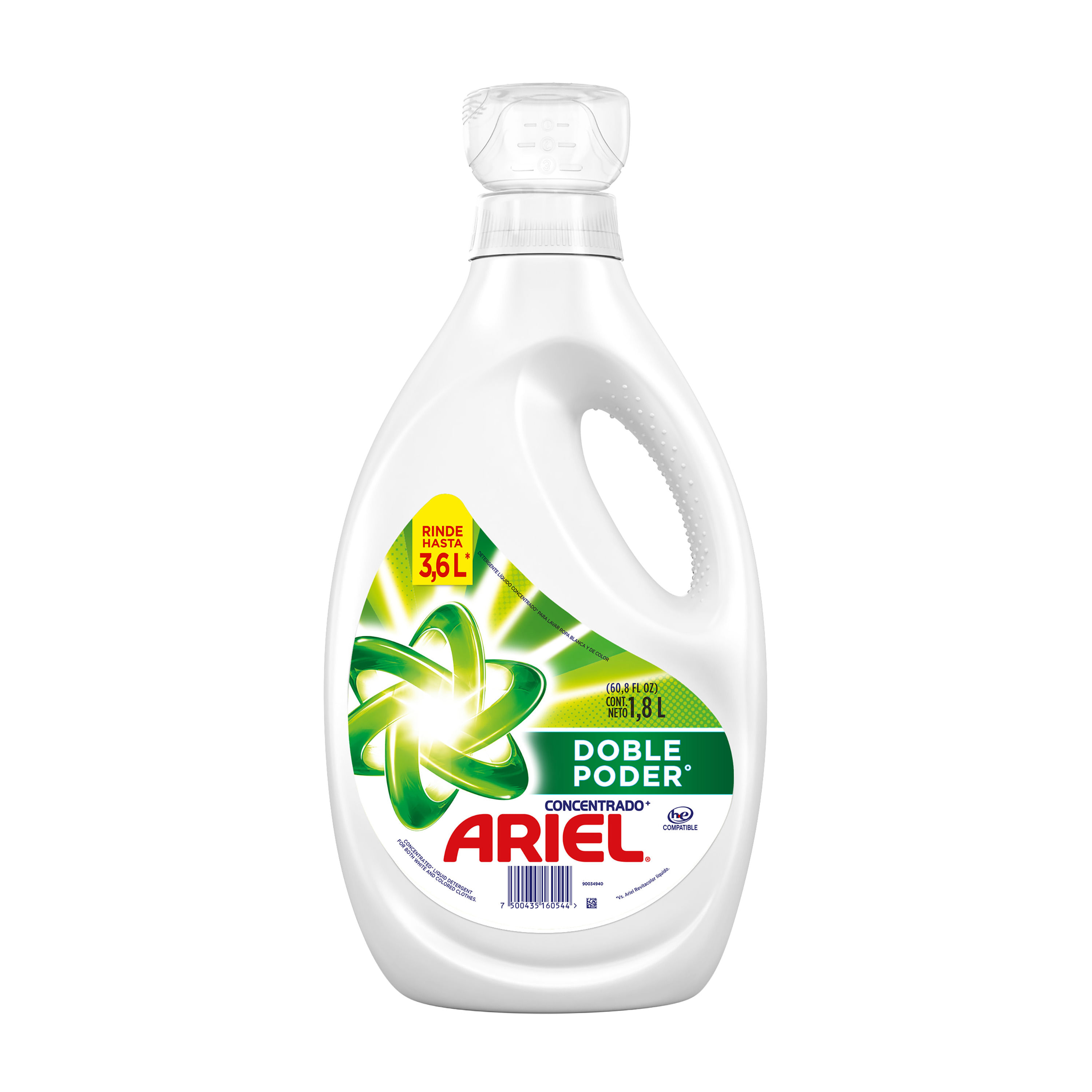 Comprar Detergente Líquido Ariel, Doble Poder Concentrado Para