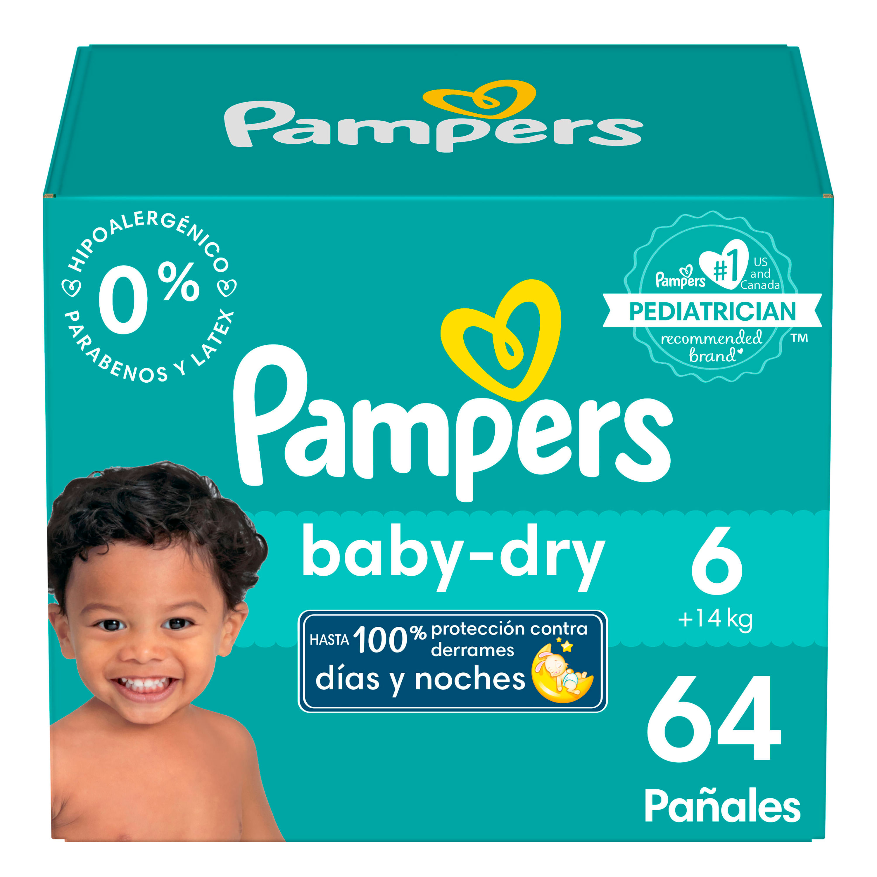 Pampers Baby Dry 12H Pañales Talla 6 22uds