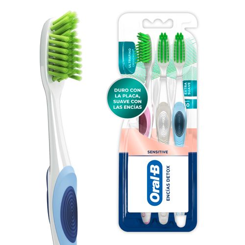 Oral-b Cepillo de dientes con indicador sensible, 35 extra suaves (los  colores varían), paquete de 6
