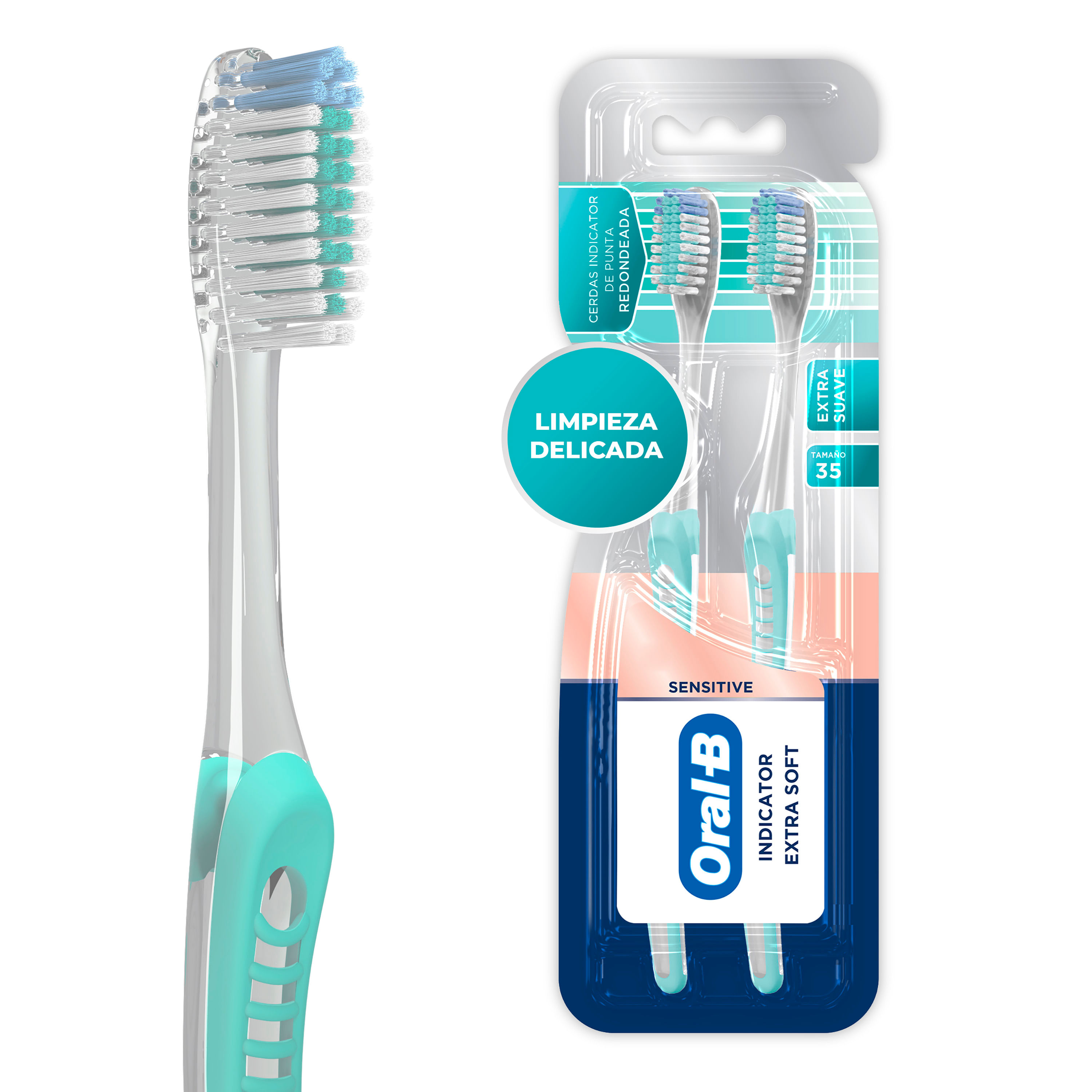 Cepillo dental Oral-B Advaced 5 acciones de limpieza suave 2 pzas