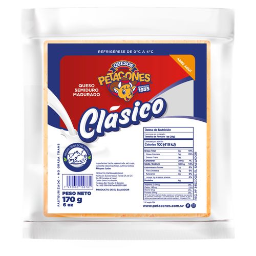 Queso Clásico Petacones Semiduro Madurado - 170 g