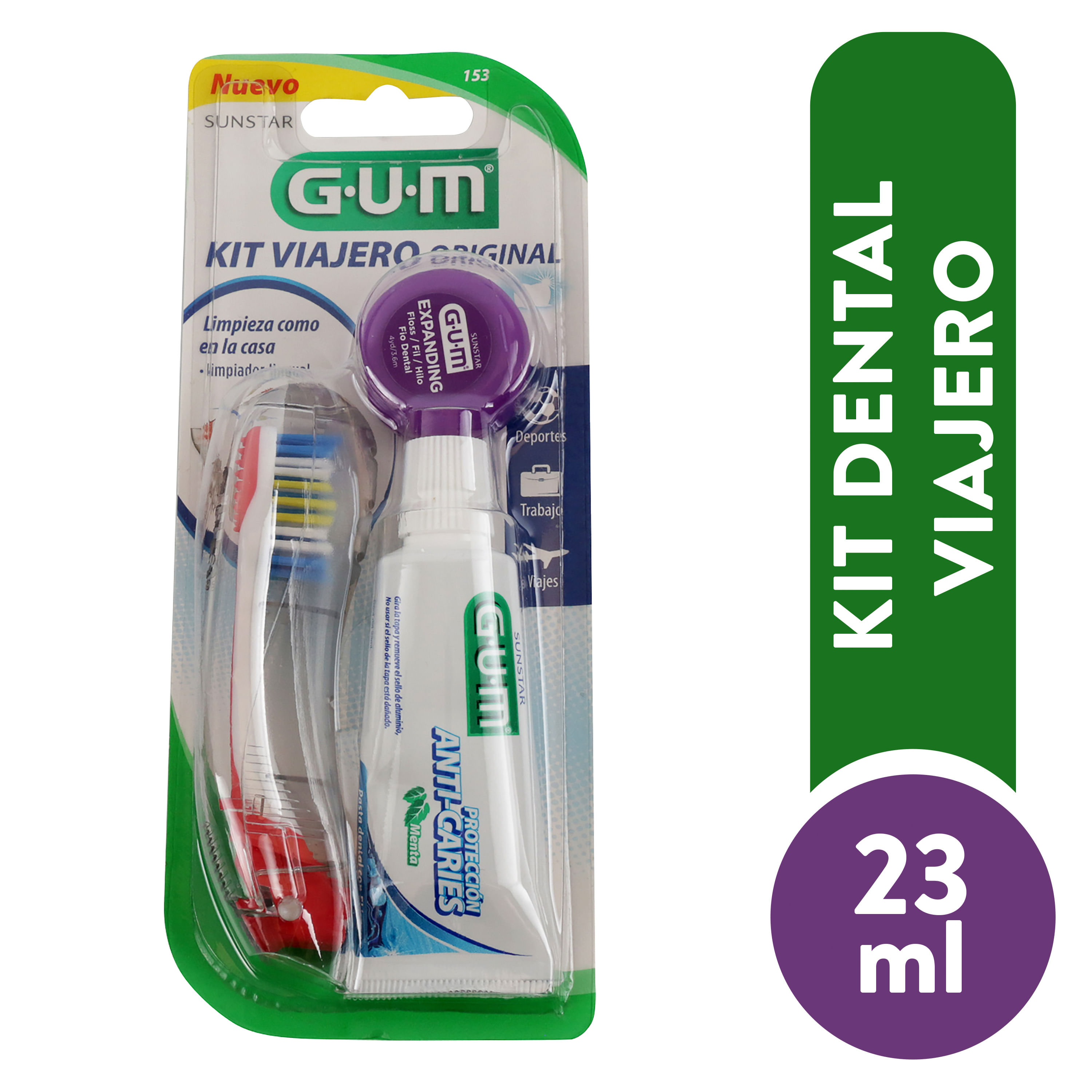 Comprar Kit De Viaje Gum Cepillo Pasta Cera - 1unidad