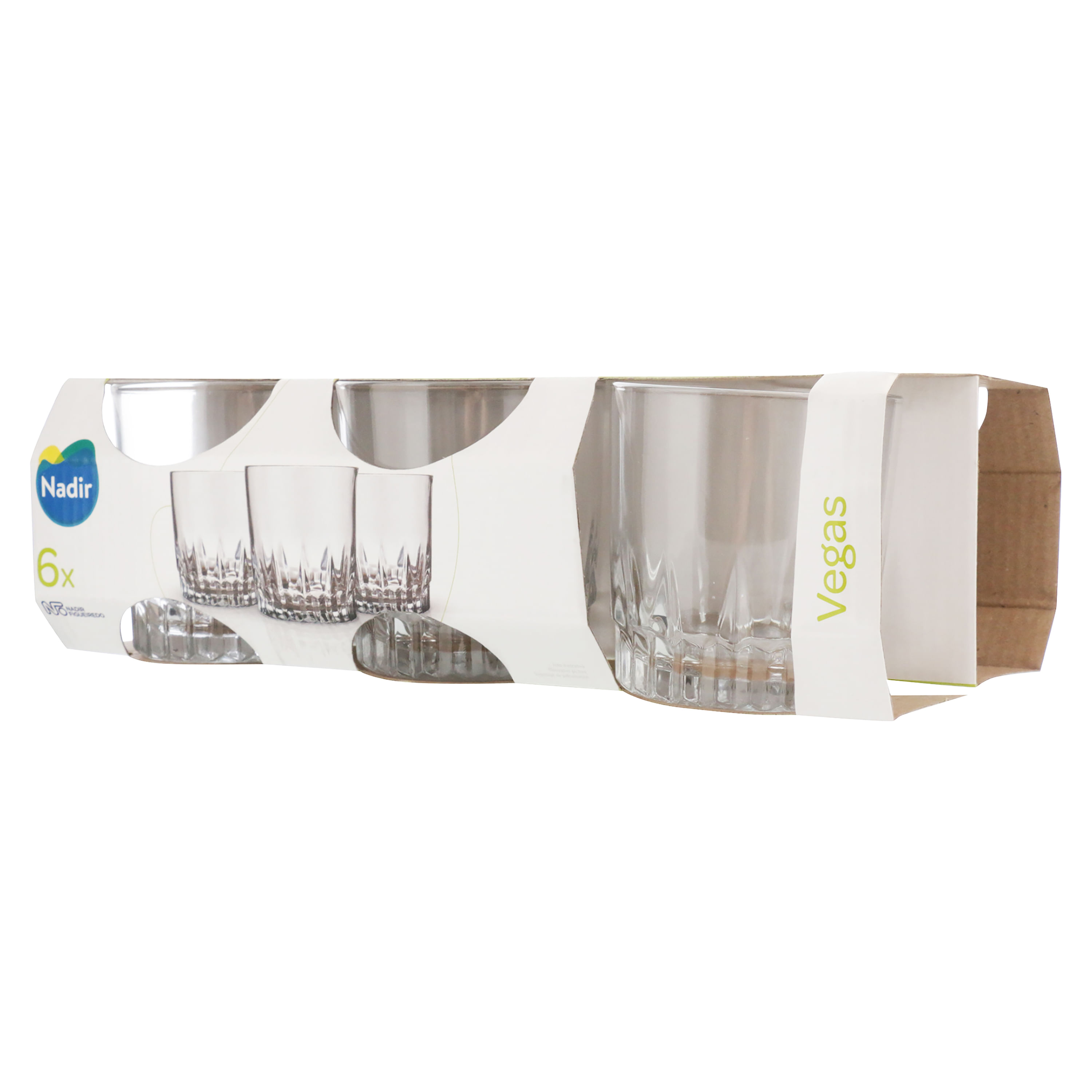 SET 6 VASOS VIDRIO SPACE 12oz (52913) - Ferreterías Lemus El Salvador