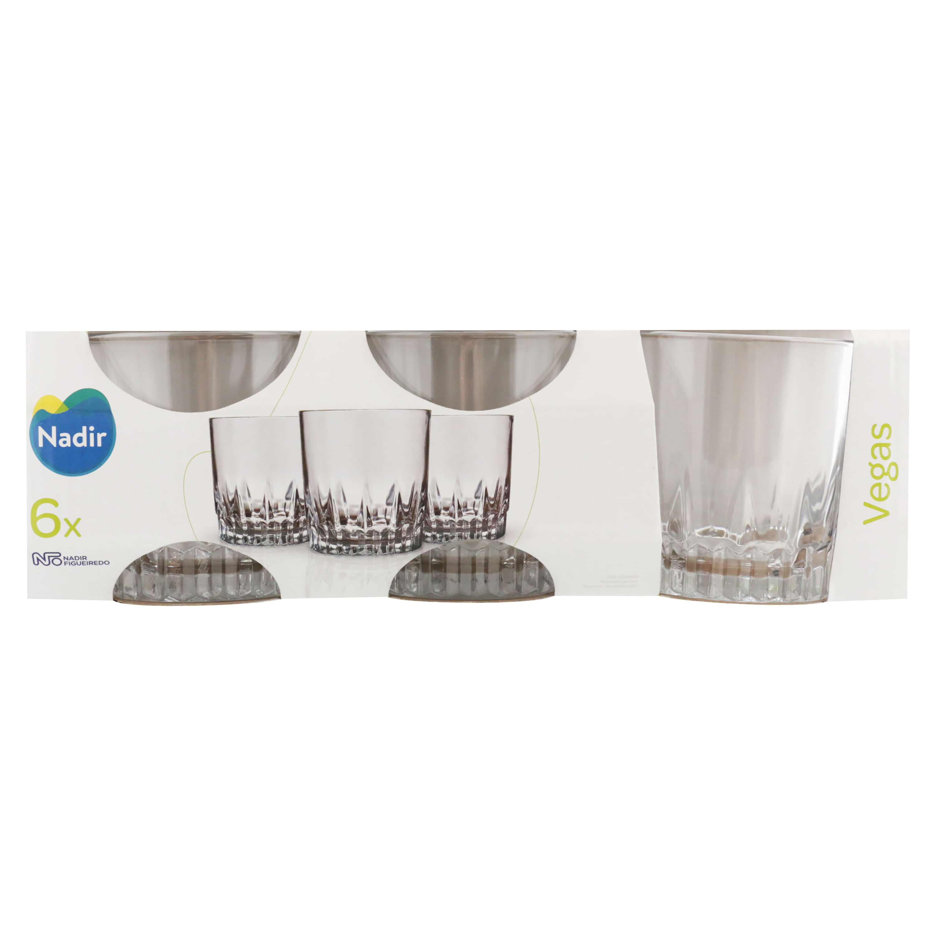 SET 6 VASOS VIDRIO SPACE 12oz (52913) - Ferreterías Lemus El Salvador